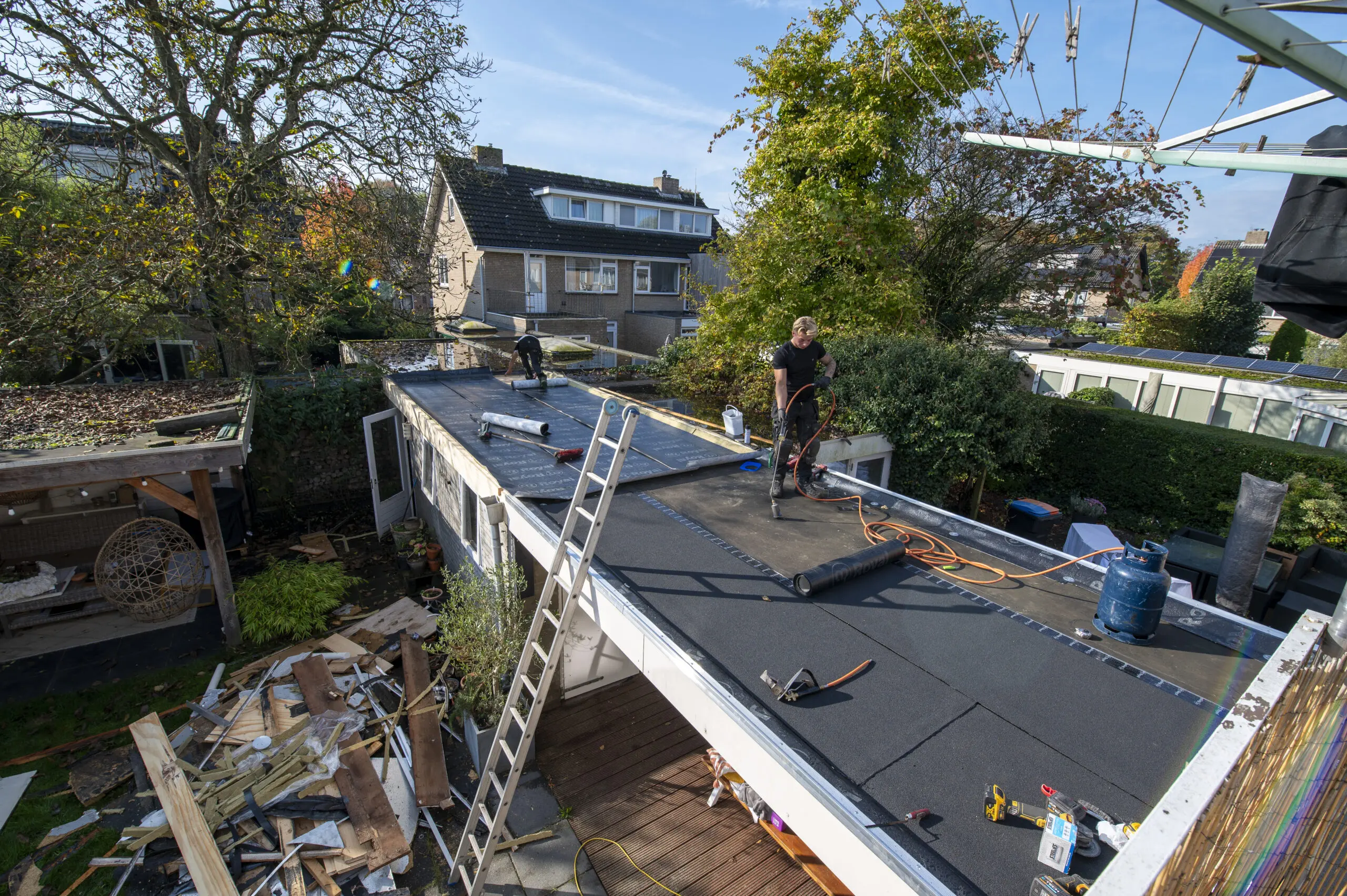 Plat dak vernieuwen Nieuw-Vennep