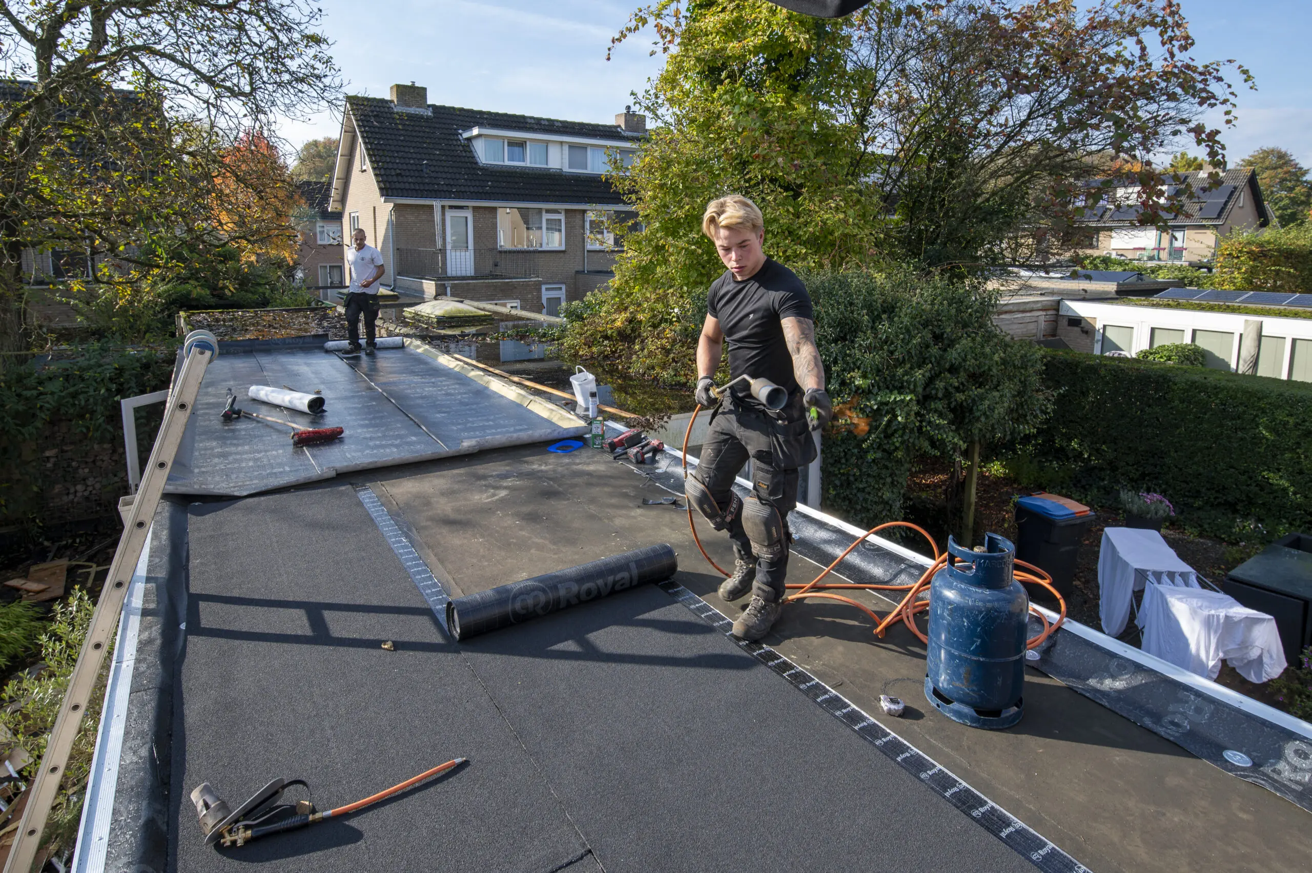 Plat dak vernieuwen Kootwijkerbroek